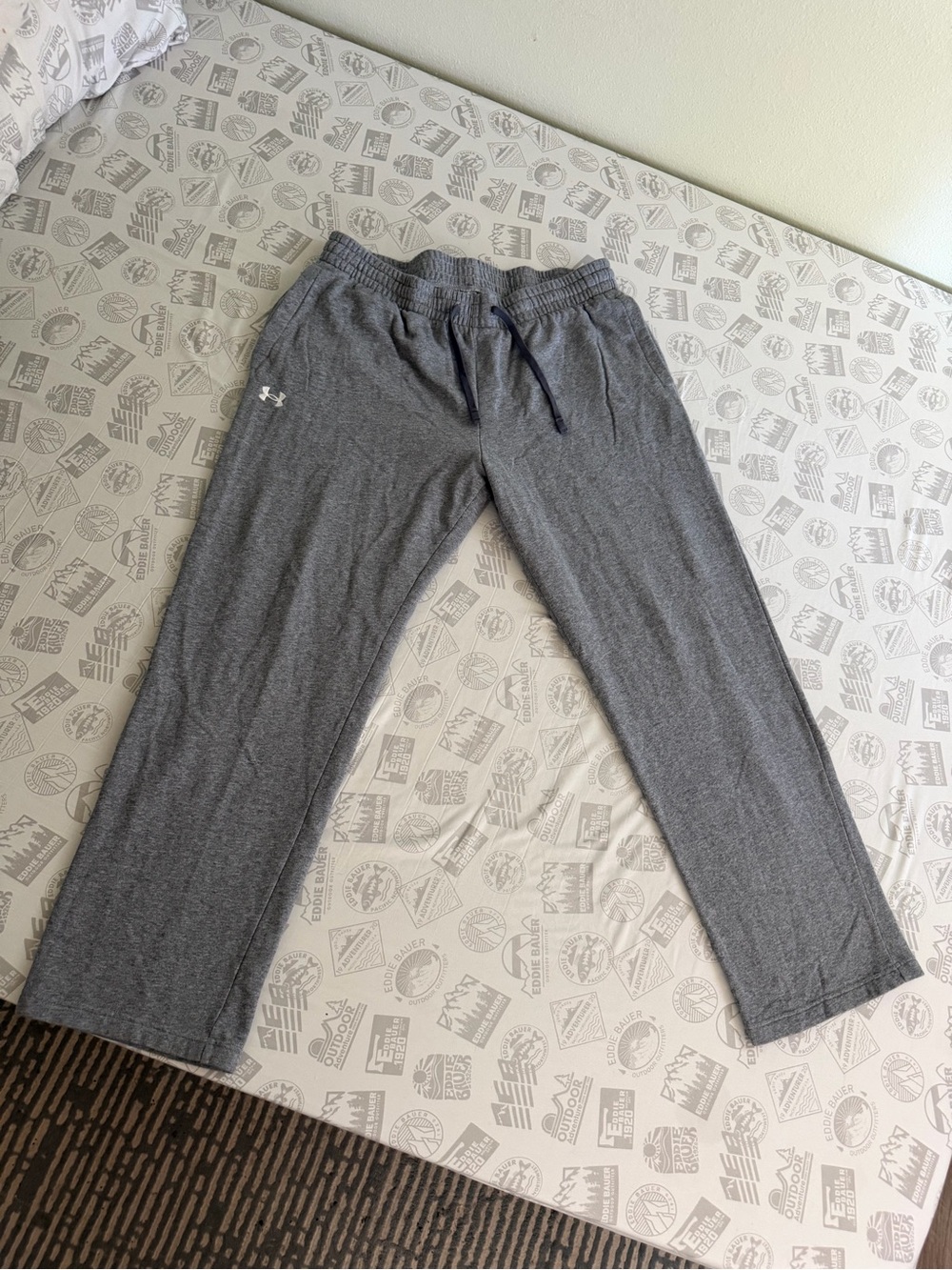 Under Armour Fleece Performance Sweat Pants 2XL XXL GREY Gym Workout Mens 38x30